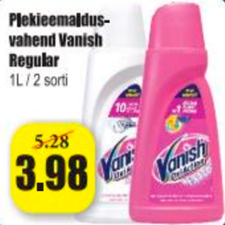 Allahindlus - Plekieemaldusvahend Vanish Regular