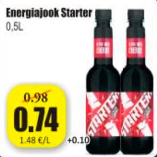 Allahindlus - Energiajook Starter 0,5 L