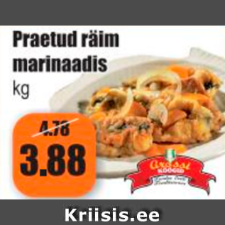 Allahindlus - Praetud räim marinaadis kg