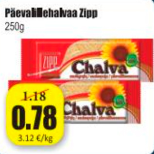 Allahindlus - Päevalillehalvaa Zipp 250 g