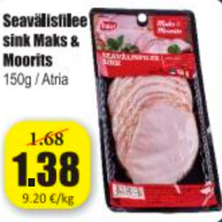 Allahindlus - Seavälisfilee sink Maks & Moorits