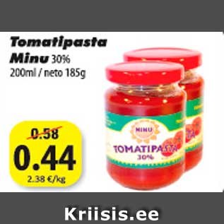 Allahindlus - Tomatipasta Minu 30%