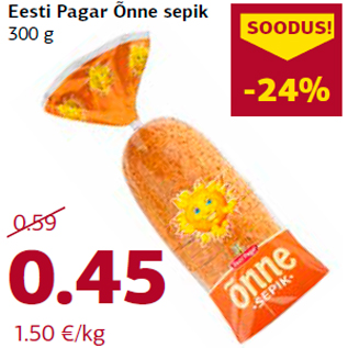 Allahindlus - Eesti Pagar Õnne sepik 300 g