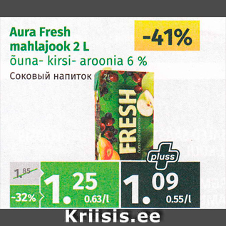 Allahindlus - Aura Fresh mahlajook 2 l