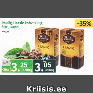 Allahindlus - Paulig Classic kohv 500 g