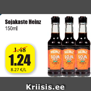 Allahindlus - Sojakaste Heinz 150 ml