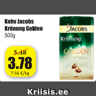 Allahindlus - Kohv Jacobs Krönung Golden 500 g