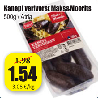 Allahindlus - Kanepi verivorst Maks&Moorits