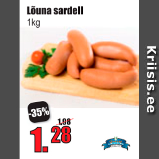 Allahindlus - Lõuna sardell 1 kg