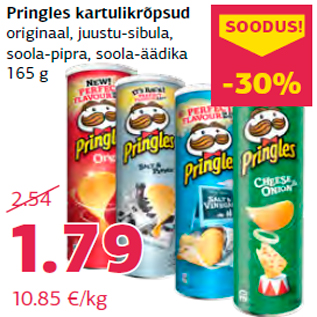 Allahindlus - Pringles kartulikrõpsud