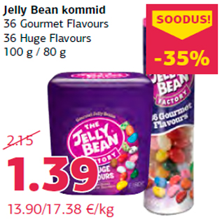 Allahindlus - Jelly Bean kommid