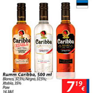 Allahindlus - Rumm Caribba, 500 ml