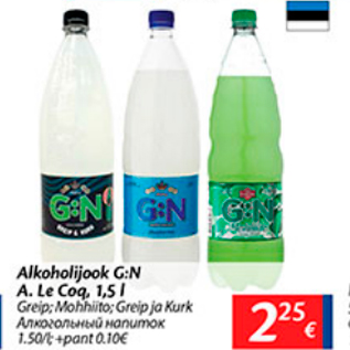 Allahindlus - Alkoholijook G:N A.Le Cog, 1,5 l