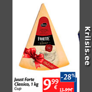 Allahindlus - Juust Forte Classico, 1 kg