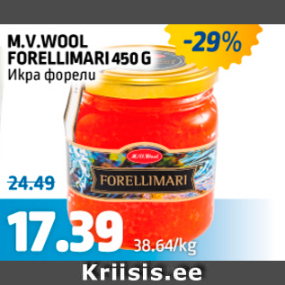 Allahindlus - M.V. WOOL FORELLMARI 450 G