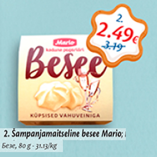 Allahindlus - Šampoonjamaitseline besee Mario; 80 g