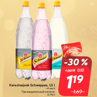 Allahindlus - Karastusjook Schweppes, 1,5 l