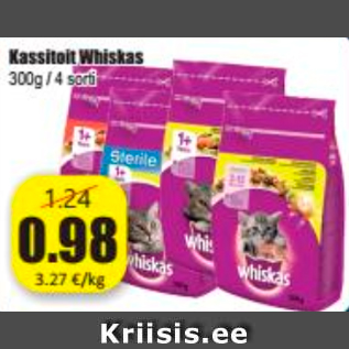 Allahindlus - Kassitoit Whiskas