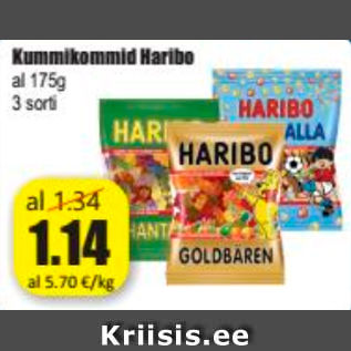 Allahindlus - Kummikommid Haribo