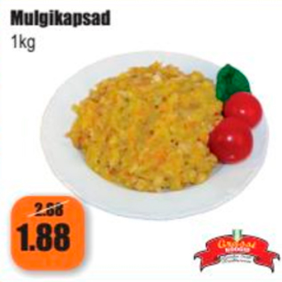 Allahindlus - Mulgikapsad 1 kg