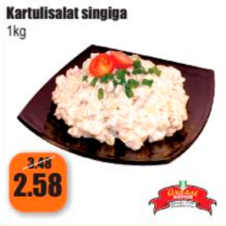 Allahindlus - Kartulisalat singiga 1 kg