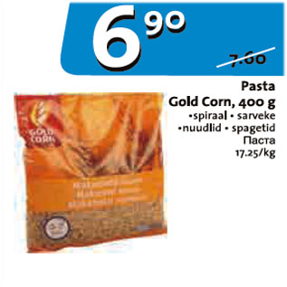 Allahindlus - Pasta Gold Corn, 400 g