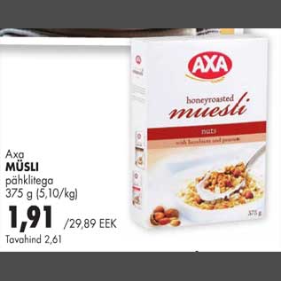 Allahindlus - Axa müsli pähklitega