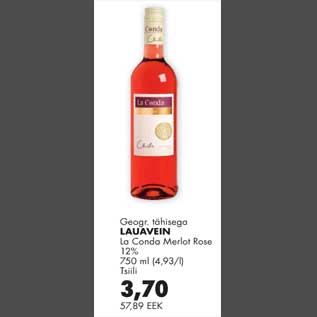 Allahindlus - Lauavein la Condo Merlot Rose, Tšiili