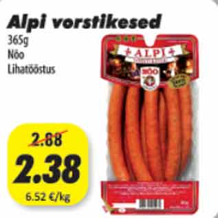 Allahindlus - Alpi vorstikesed