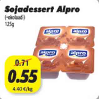 Allahindlus - Sojadessert Alpro