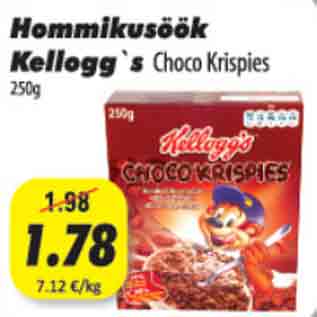 Allahindlus - Hommikusöök Kellogg`s