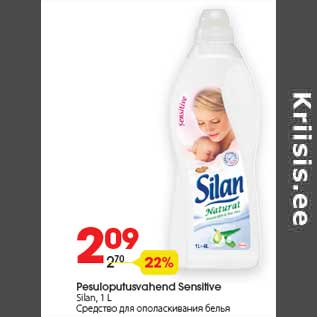 Allahindlus - Pesuloputusvahend Sensitive Silan, 1 L