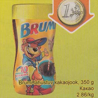 Allahindlus - Brumi lahustuv kakaojook, 350 g