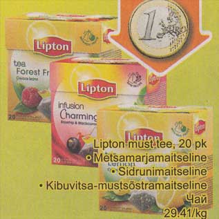 Allahindlus - Lipton must tee, 20 pk