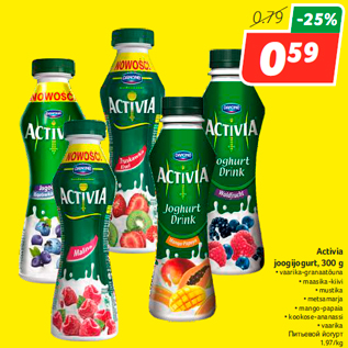 Allahindlus - Activia joogijogurt, 300 g