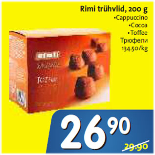 Allahindlus - Rimi trühvlid, 200 g