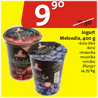 Allahindlus - Jogurt Meloodia, 400 g