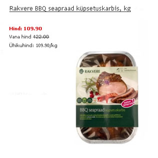 Allahindlus - Rakvere BBQ seapraad küpsetuskarbis