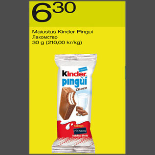 Allahindlus - Maiustus Kinder Pingui, 30 g