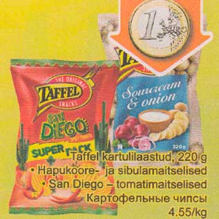 Allahindlus - Taffel kartulilaastud, 220 g