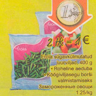 Allahindlus - Froia sügavkülmutatud juurviljad, 400 g