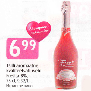 Allahindlus - Tšilli aromatne kvaliteetvahuvein Fresita 8%, 75 cl