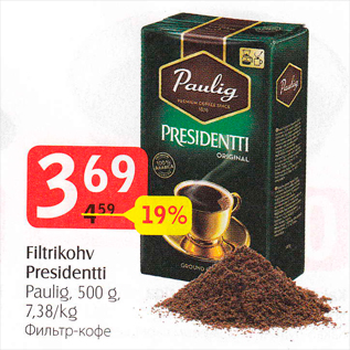 Allahindlus - Filtrikohv Presidentti