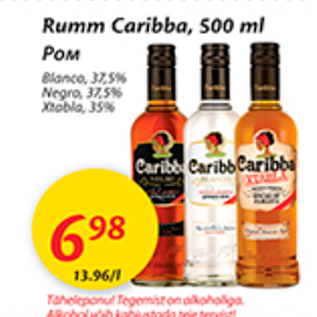 Allahindlus - Rumm Caribba, 500 ml