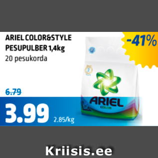 Allahindlus - ARIEL COLOR&STYLE PESUPULBER