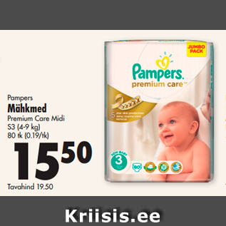 Allahindlus - Pampers Mähkmed