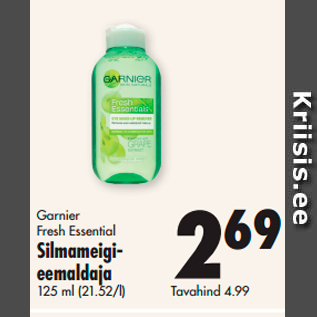 Allahindlus - Garnier Fresh Essential Silmameigieemaldaja