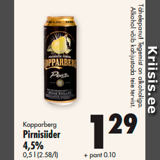 Allahindlus - Kopparberg Pirnisiider