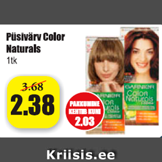 Allahindlus - Püsivärv Color Naturals 1 tk