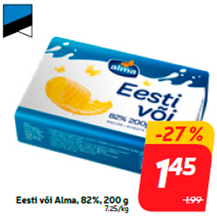 Allahindlus - Eesti või Alma, 82%, 200 g